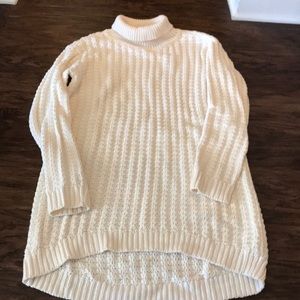 Cable knit sweater dress